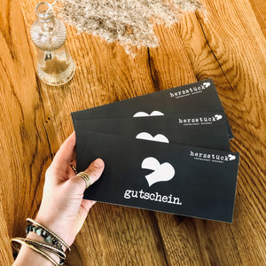 "herzstück" - Gutschein (Postversand)